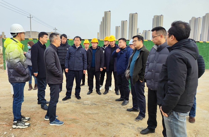 市政公用集團(tuán)黨委副書記總經(jīng)理萬義輝到朱橋東路項目昌東三路項目檢查指導(dǎo) 市政公用集團(tuán)黨委副書記總經(jīng)理萬義輝到朱橋東路項目昌東三路項目檢查指導(dǎo)