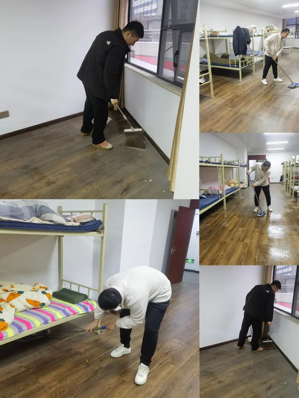 機關(guān)團支部組織志愿者開展“扮靚新宿舍，溫情暖人心”集中清掃活動